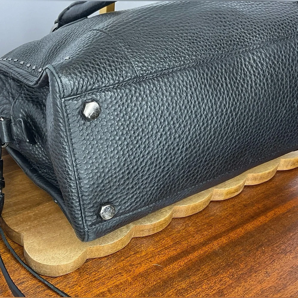 Rebecca Minkoff Pebbled Leather Moonwalking Satchel EUC - Picture 6 of 13